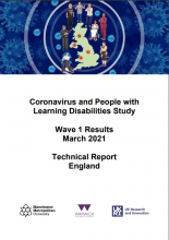 Coronavirus and People with Learning Disabilities Study: Wave 1 Results March 2021: Technical Report England